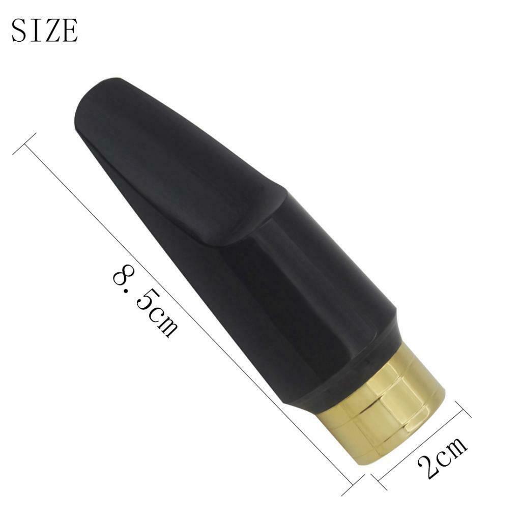 ABS Alto Saxophone Mouthpiece, Metal Neck for Saxophonist Beginners Adults