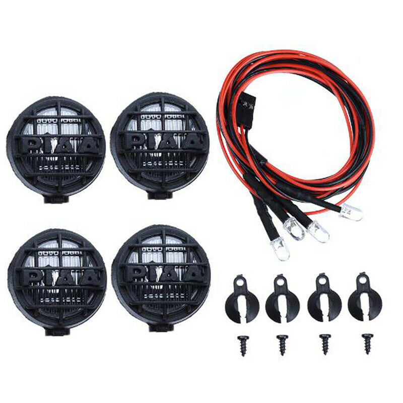 4pcs Led Spotlight Roof Light Lampshade For 1/10 RC Crawler Car D90 D1.l8
