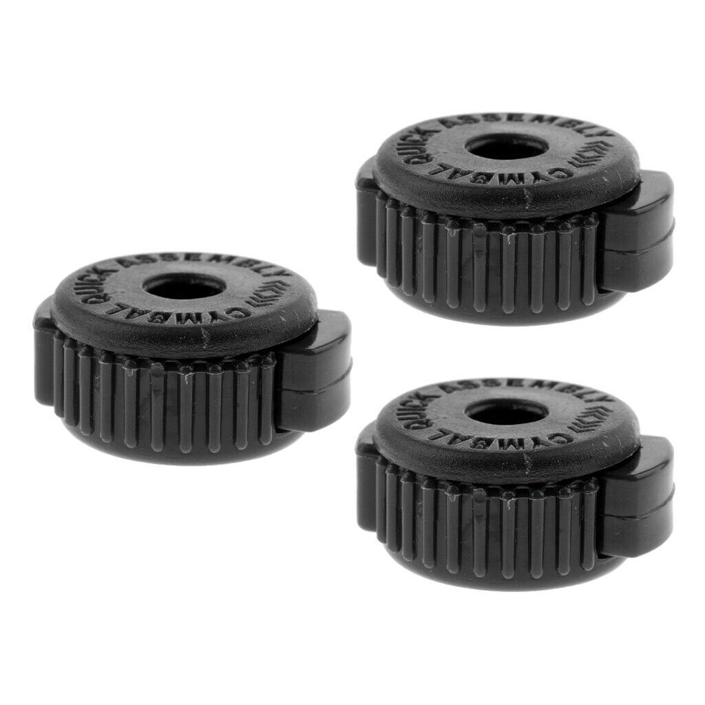 3 Packs Quick Release Cymbal Knobs Replacements for Performers Beginners