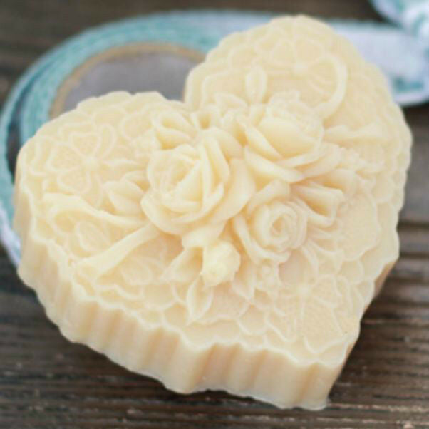 Soap Mold Moulds Rose Flower Heart Flexible Silicone Mold For Soap Candy