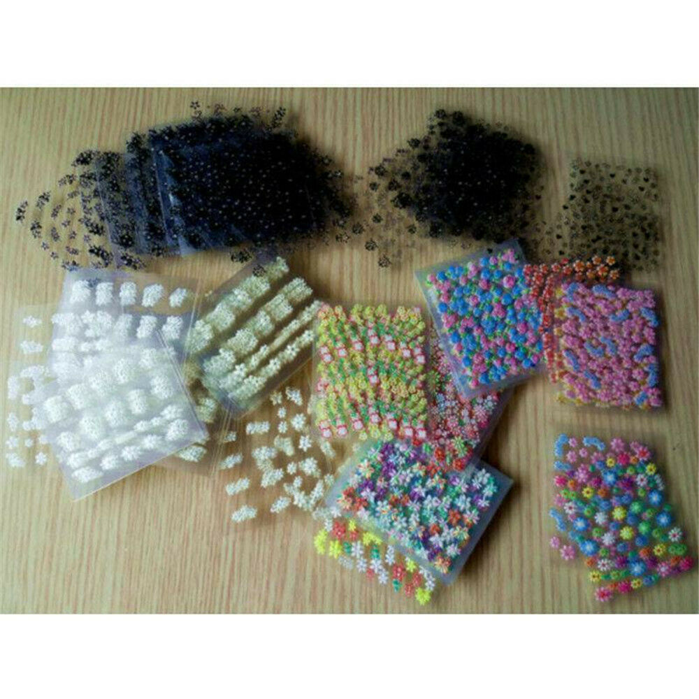50 Sheets Nail Art Water Decals Stickers Transfers Spring Water Effect Flower UK
