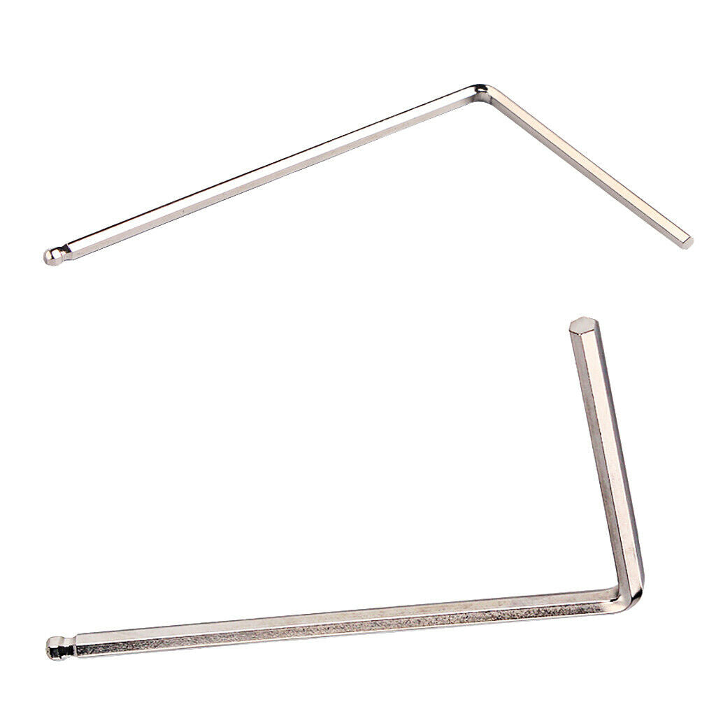 Durable L Shaped Stainless Steel Guitars Neck Ball End Hex Wrench 4mm DIY