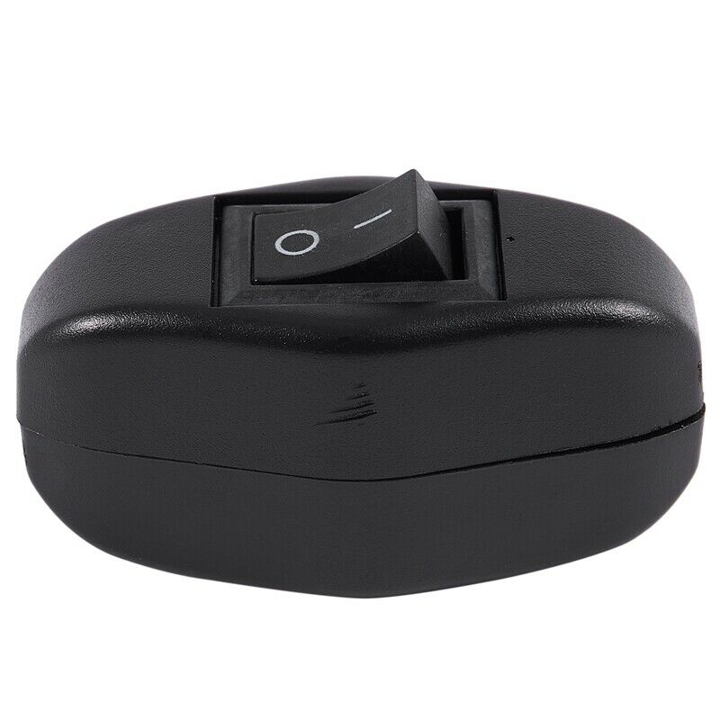 Black Bedroom On Off Button In Line Switch 6A/250VAC 10A/125VAC F8J5