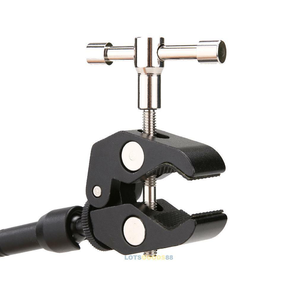 11" Inch Articulating Magic Arm + Super Clamp Crab Plier Clip for Camera DS LS4G