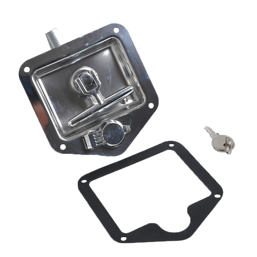 Stainless Steel Recessed Stainless Folding T Lock / Handle Trailer