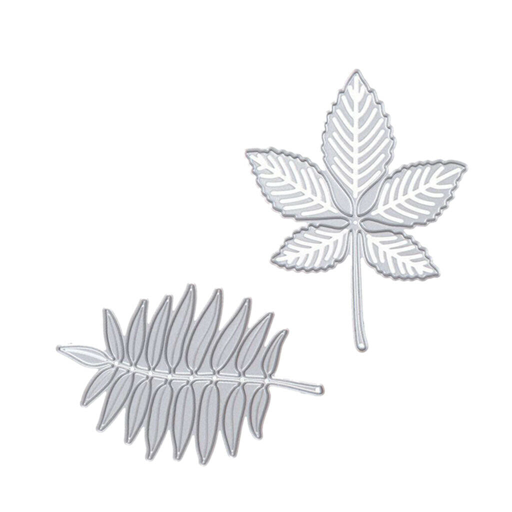 2pcs DIY Cutting Die Stencil Scrapbook Album Paper Card Embossing Craft-Leaf