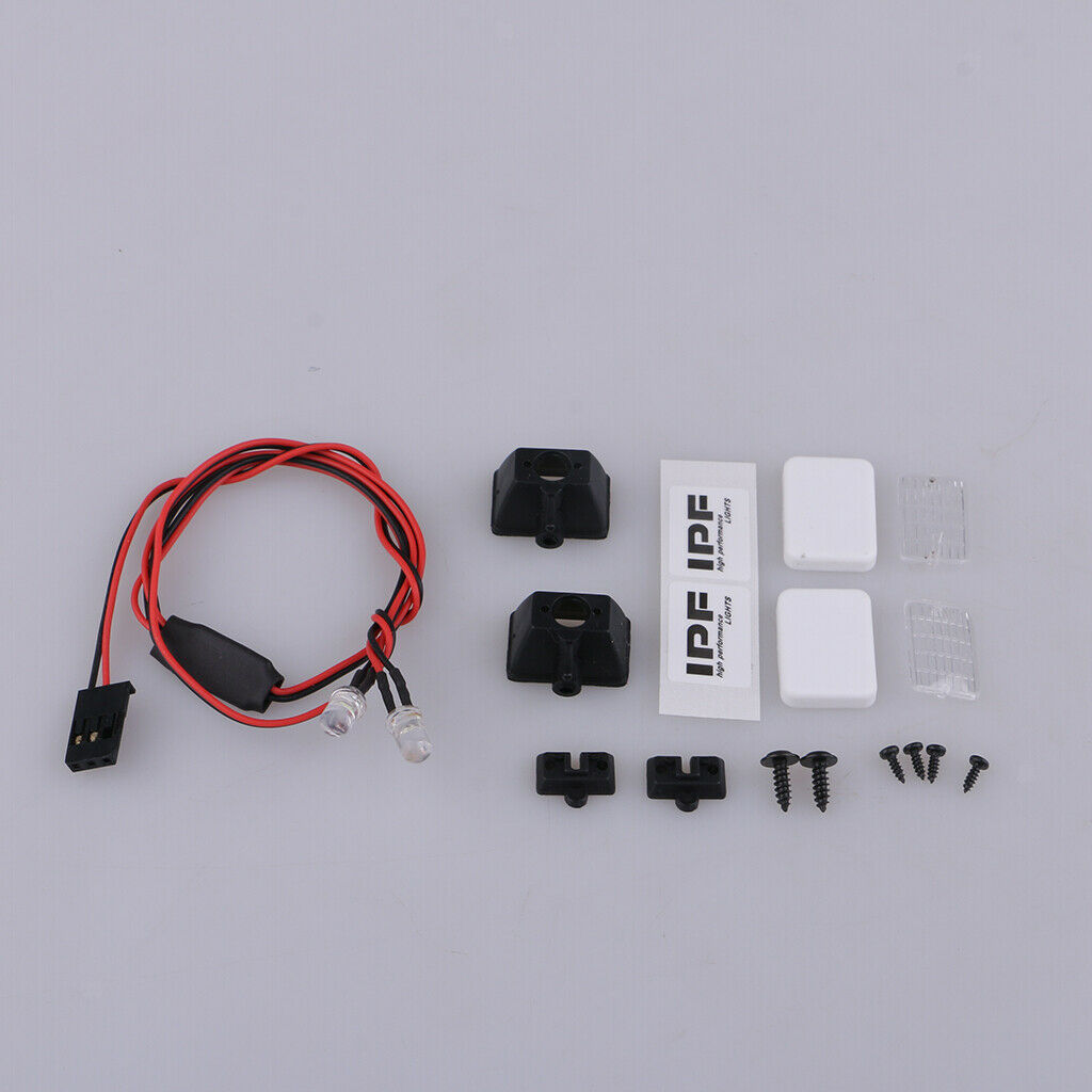 1/10 Scale RC Car LED Lamp Lights 2Pc for RC4WD  HSP HPI DIY Accessory