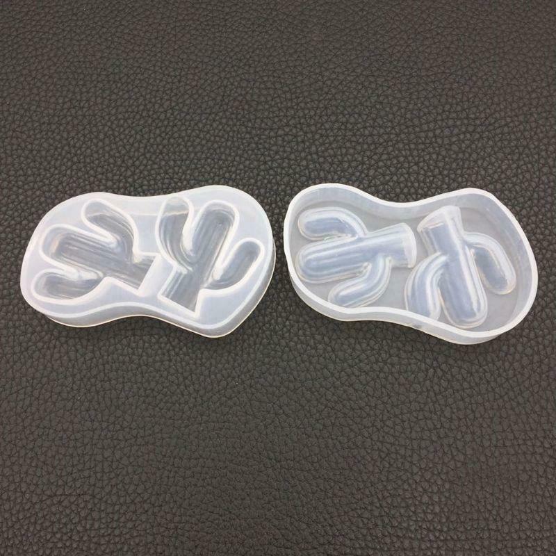 Silicone Mold DIY Jewelry Making Cactus Pendant Cake Decoration Fondant Epoxy