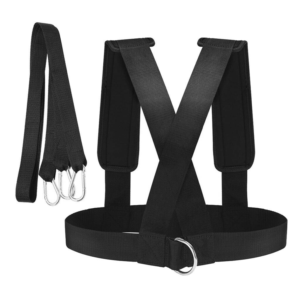 Sled Pulling Strap Resistance Belt Workout Physical Training Gym Exercise