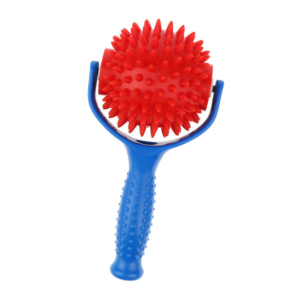 Spiky Point Massage Ball Reflexology Acupuncture Body Massager Pain Ease - Blue