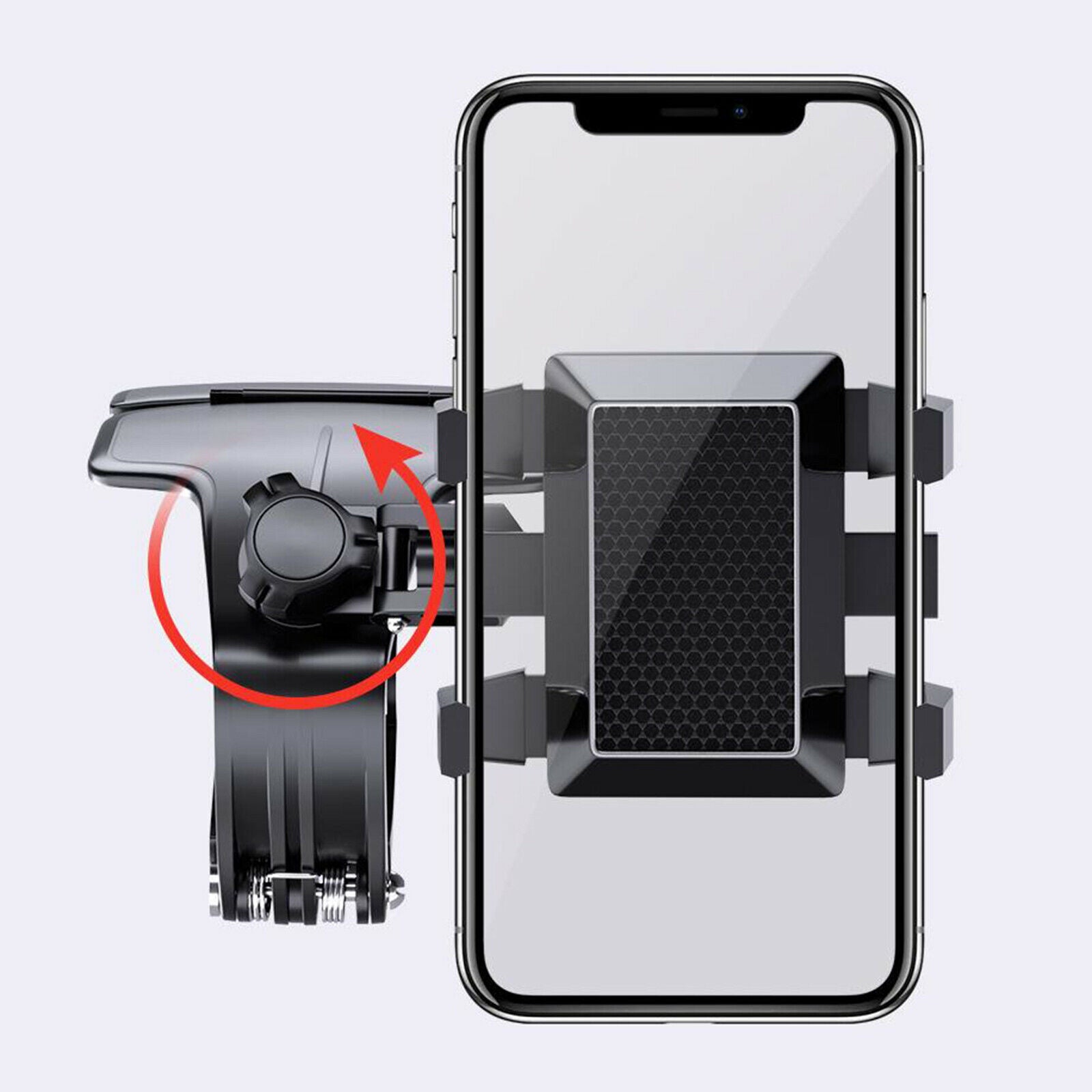 Black 360° Auto Car Mobile Phone Holder Stand Bracket One-Hand Control