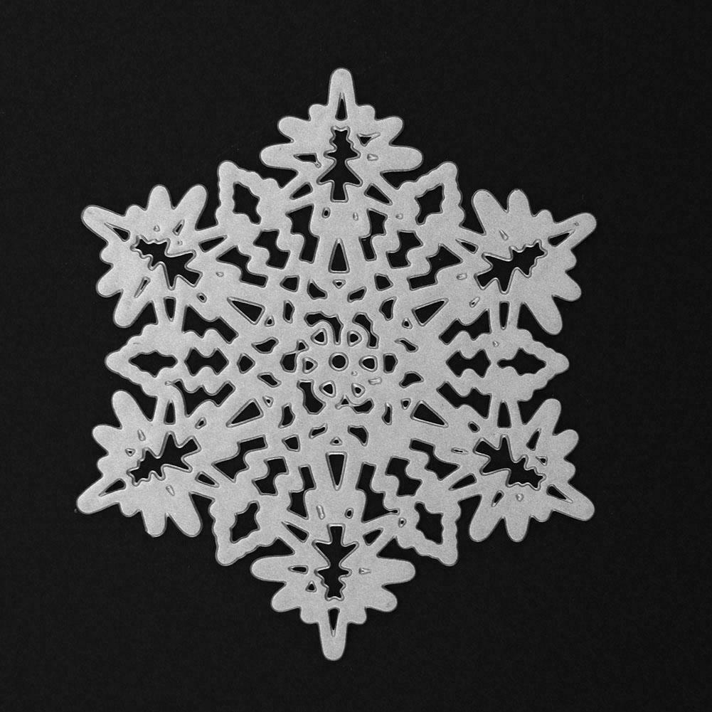 Heart Snowflake Cutting Dies Scrapbook Embossing DIY Paper Card (6.8cm)
