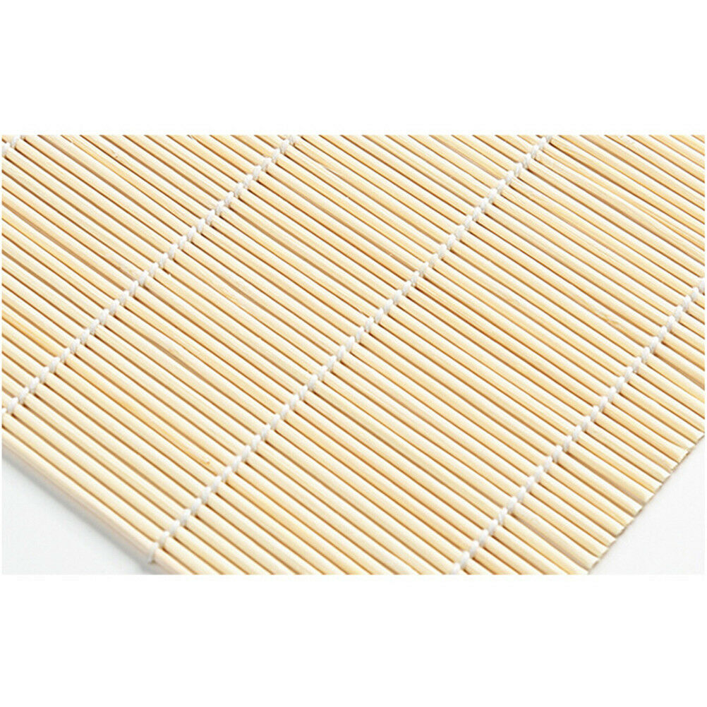 Sushi Mat Bamboo Maker Kit RiceRoll Mold Kitchen DIY Mould RollerRice Padd.l8