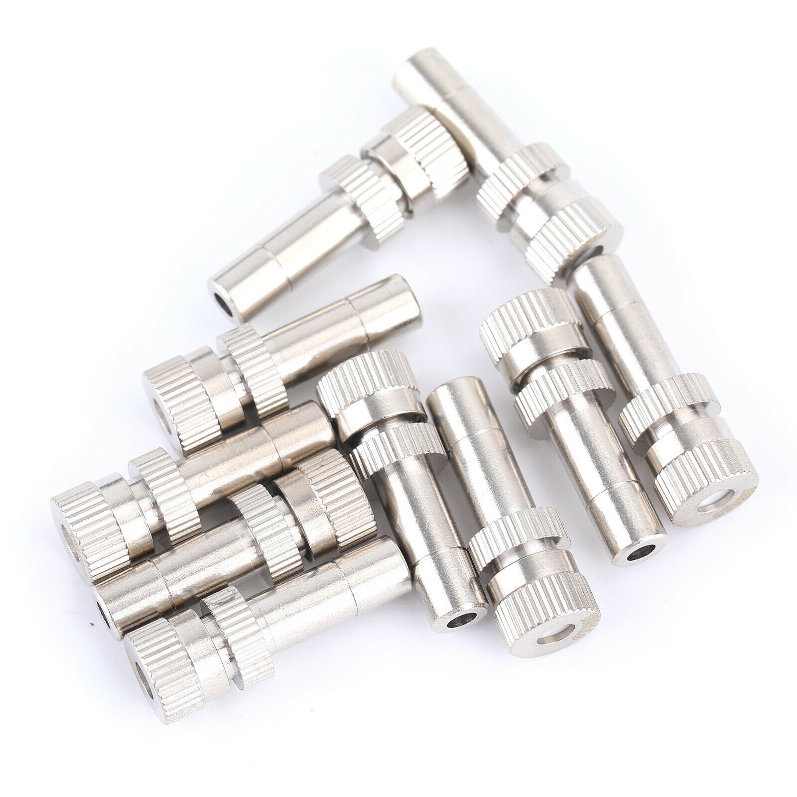 10pcs Misting Nozzles Mister Sprinkle For Cooling System 0.024" Quick plug B5