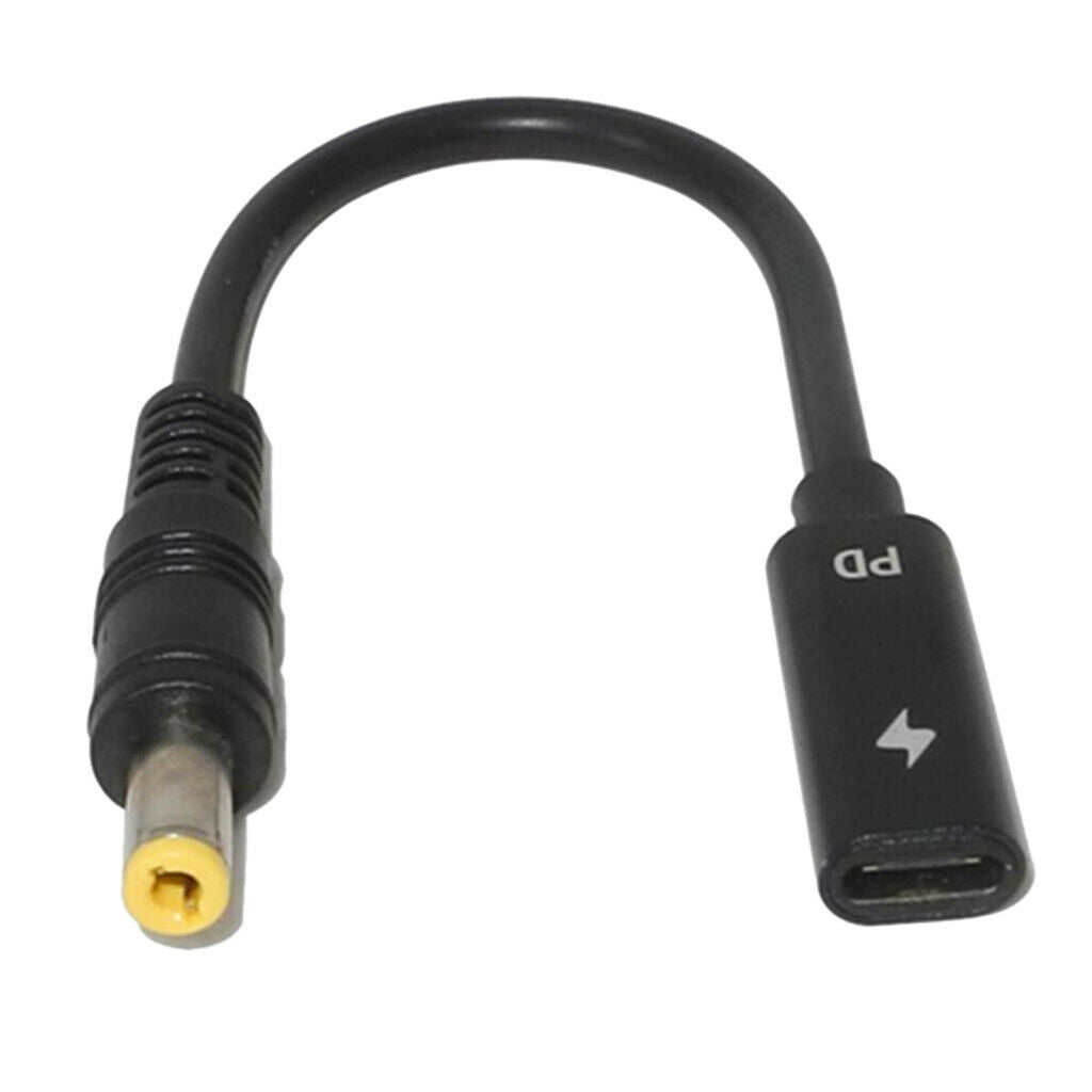 5525 Famle To Type-C With PD Chip Laptop Adapter Power Charger Connector