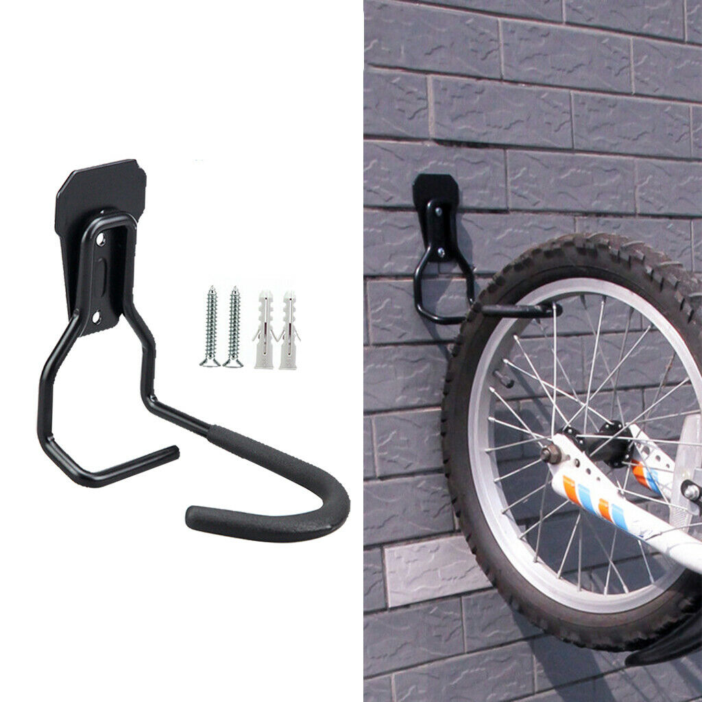 Iron Bike Hook Wall Mounted Rack Stand Space Saving Hanging Bike Holder Tool