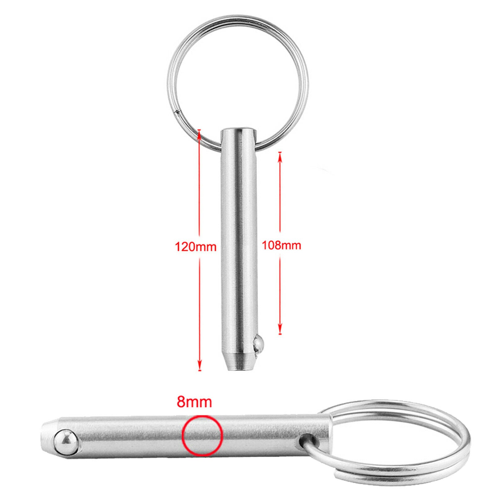 0.8cm Hardware Marine Grade Stainless Steel Quick Release Pin Accessories