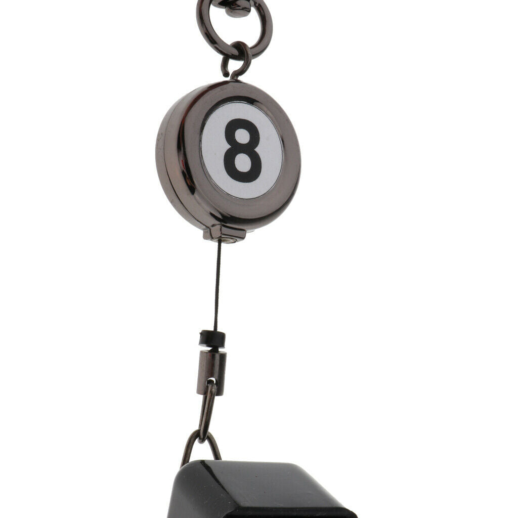 Creative Pool Cue Chalk Holder Keychain Cues Bridge Head Stick Rest Heads