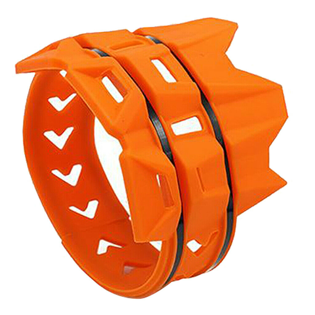 Universal Motorcycle Exhaust Muffler Pipe Protector Heat  Cover, Orange