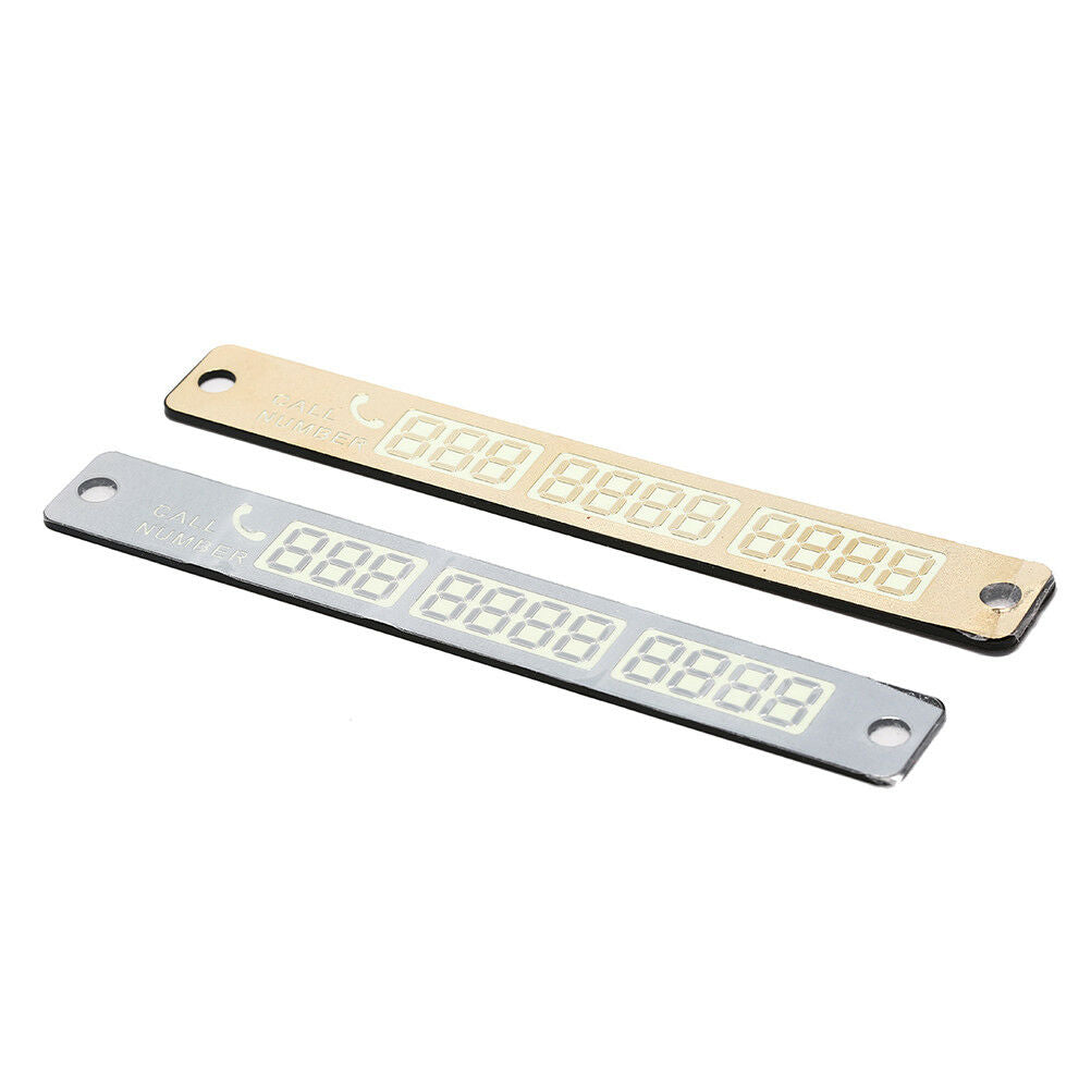 1pc Night Luminous Temporary Car Parking Card Plate Card Telephone Number.l8
