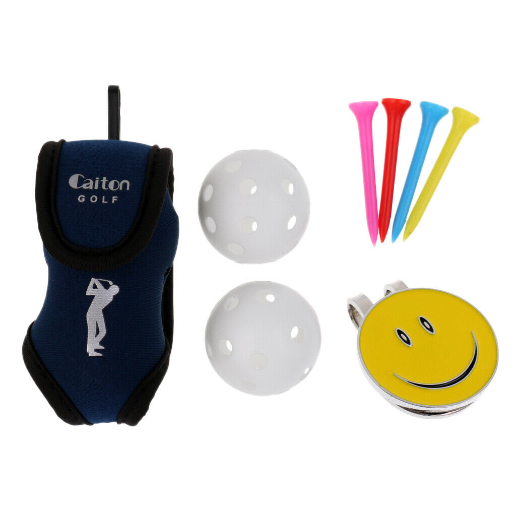 Golf Sports Accessory Marker Tees Bag  Clip Product Set