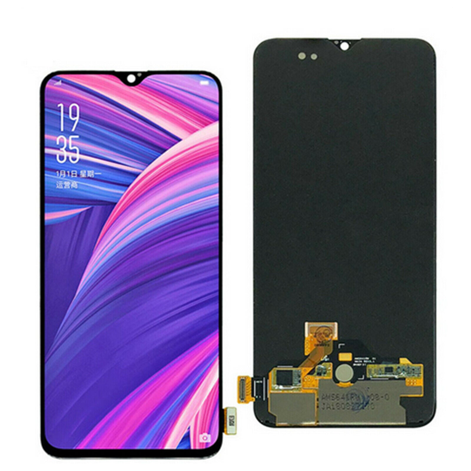 For OPPO R17 Pro/RX17 Pro Black Touch Screen LCD Display Digitizer Parts ZAU