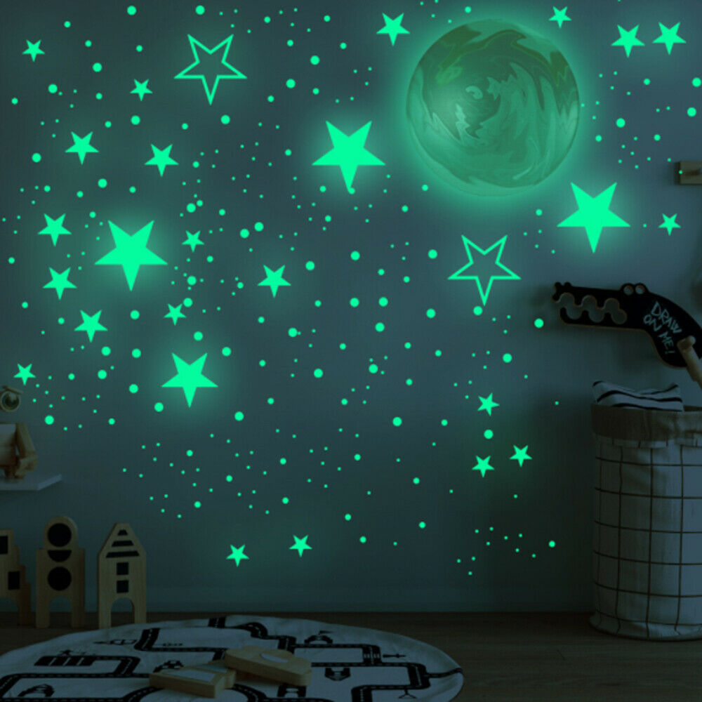 Luminous Stars ball and Stars Wall Stickers for Kids Room Wall Decals Ceiling