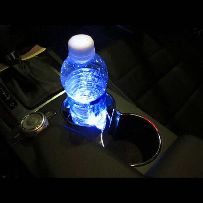 3-SMD Blue LED Strip Lights For Cup Holder Gauge Cluster Glove Box Foot Area