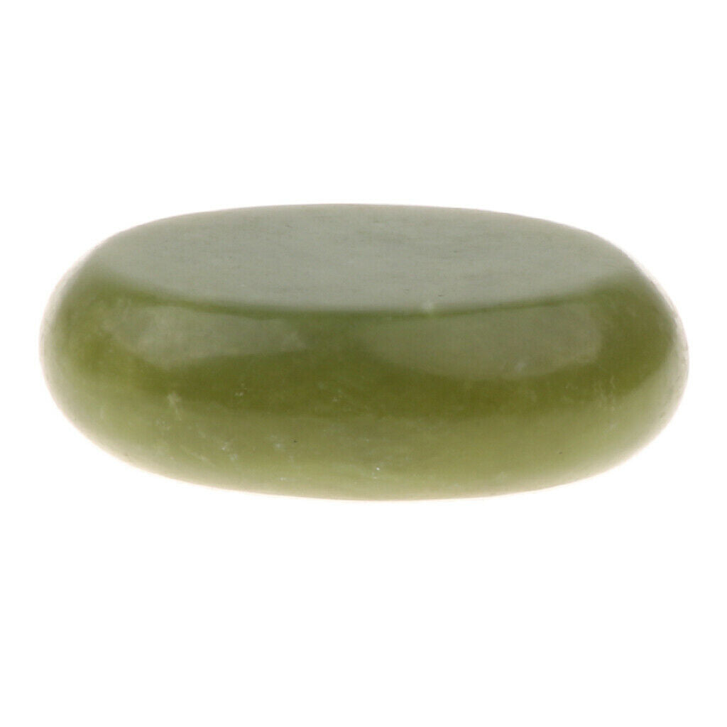 9 Pieces Natural Jade Stones Massage Stones Facial Spa Massage 5 x 6cm