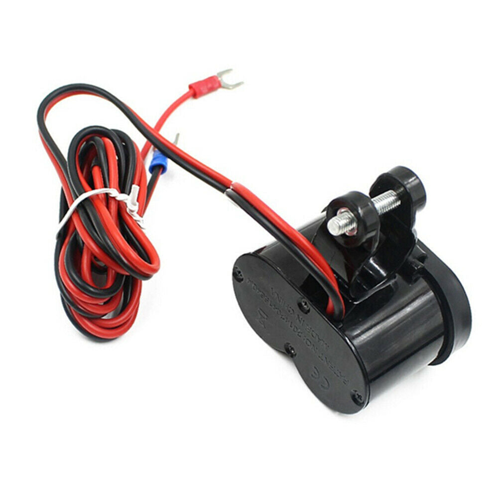 Motorcycle Scooter Handlebar Mounted Cigarette Lighter Power Port Charger