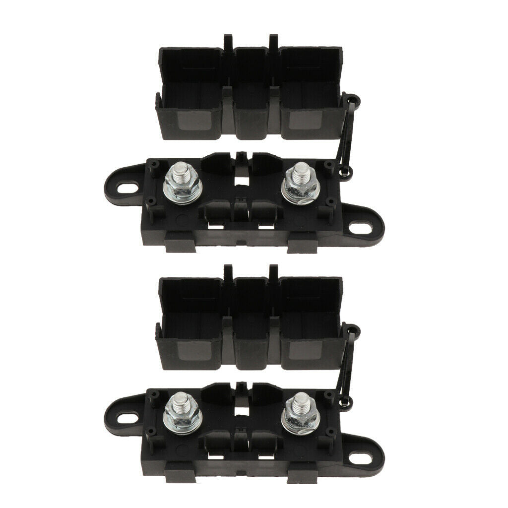 2x MEGA -on Fuse +Fuse Block/Holder For RV/Van/Truck/Boat/Yacht/Marine
