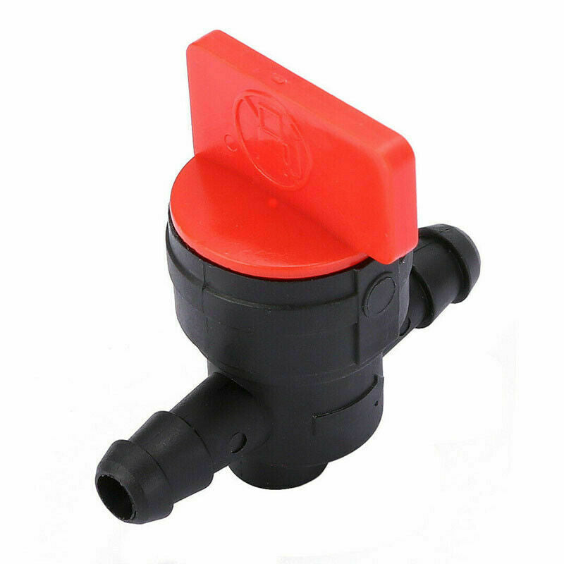 10Pcs Plastic 1/4 In-Line Straight Fuel Gas Cut-Off Shut-Off Valve Lawn Mower