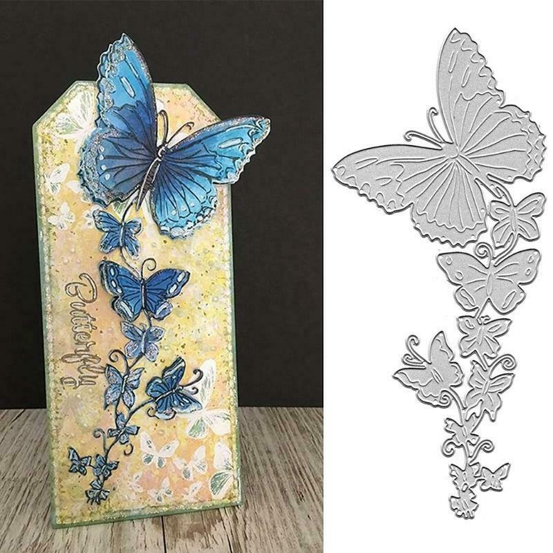 DIY Craft Scrapbooking Butterfly Die-Cuts Border Frame Embossing Paper Scrapbook