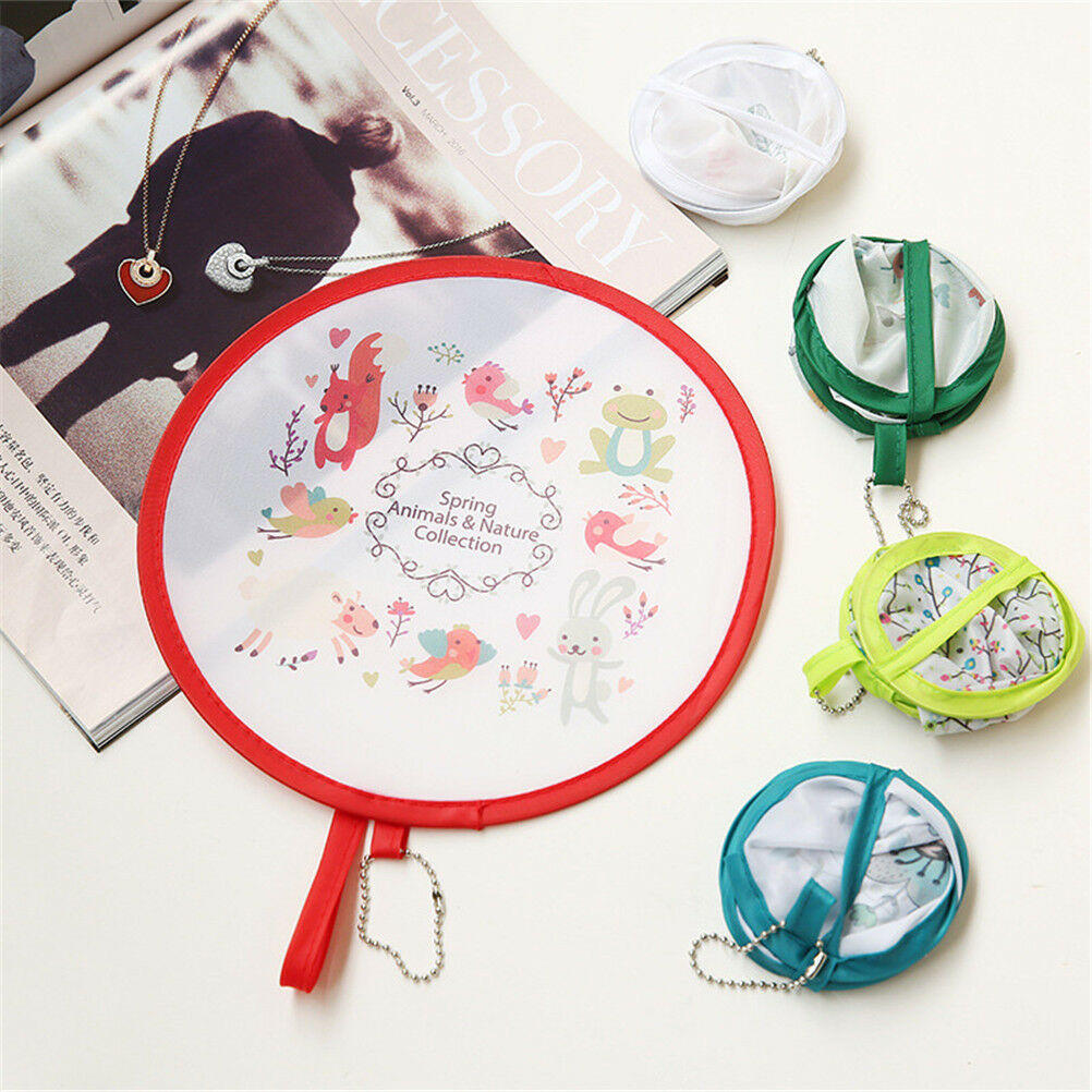 1pc Portable Round Japanese Style Folding Fans Hand Fan for Wedding Par.l8
