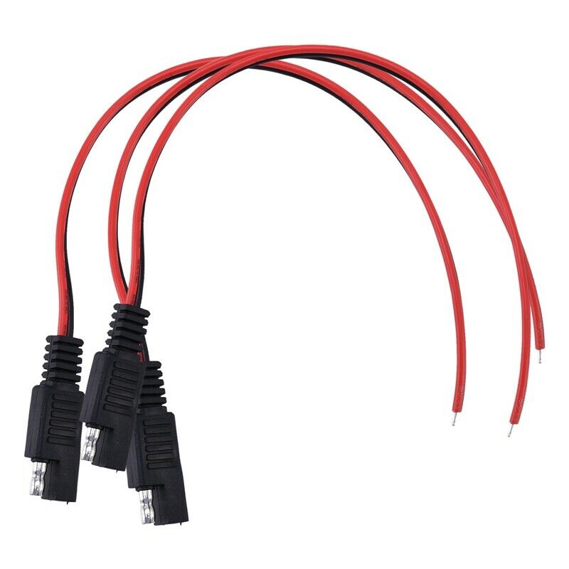 5 PCS SAE Power Automotive Extension Cable 18AWG 300mm H8D6D6