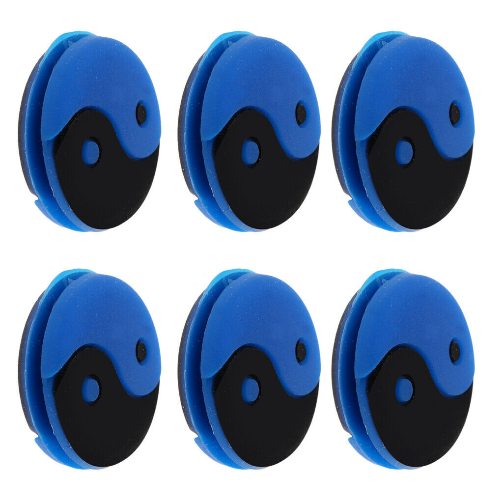 18 Pieces Silicone Yin and Yang Tennis Racquet Vibration Dampener Shock Absorber