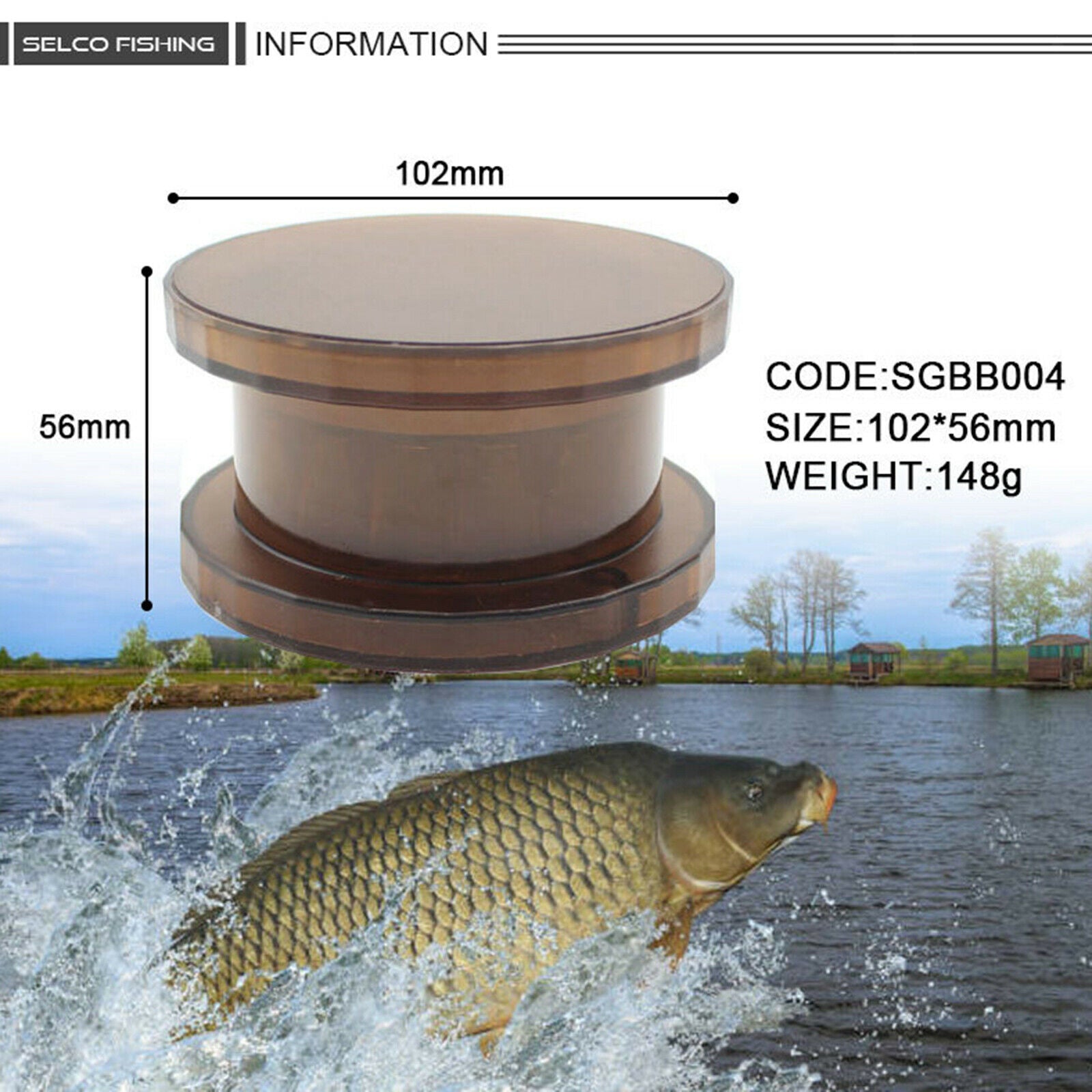 Plastic Pellets Fishing Bait Crusher Boilie Grinder Box Fodder Tool Brown