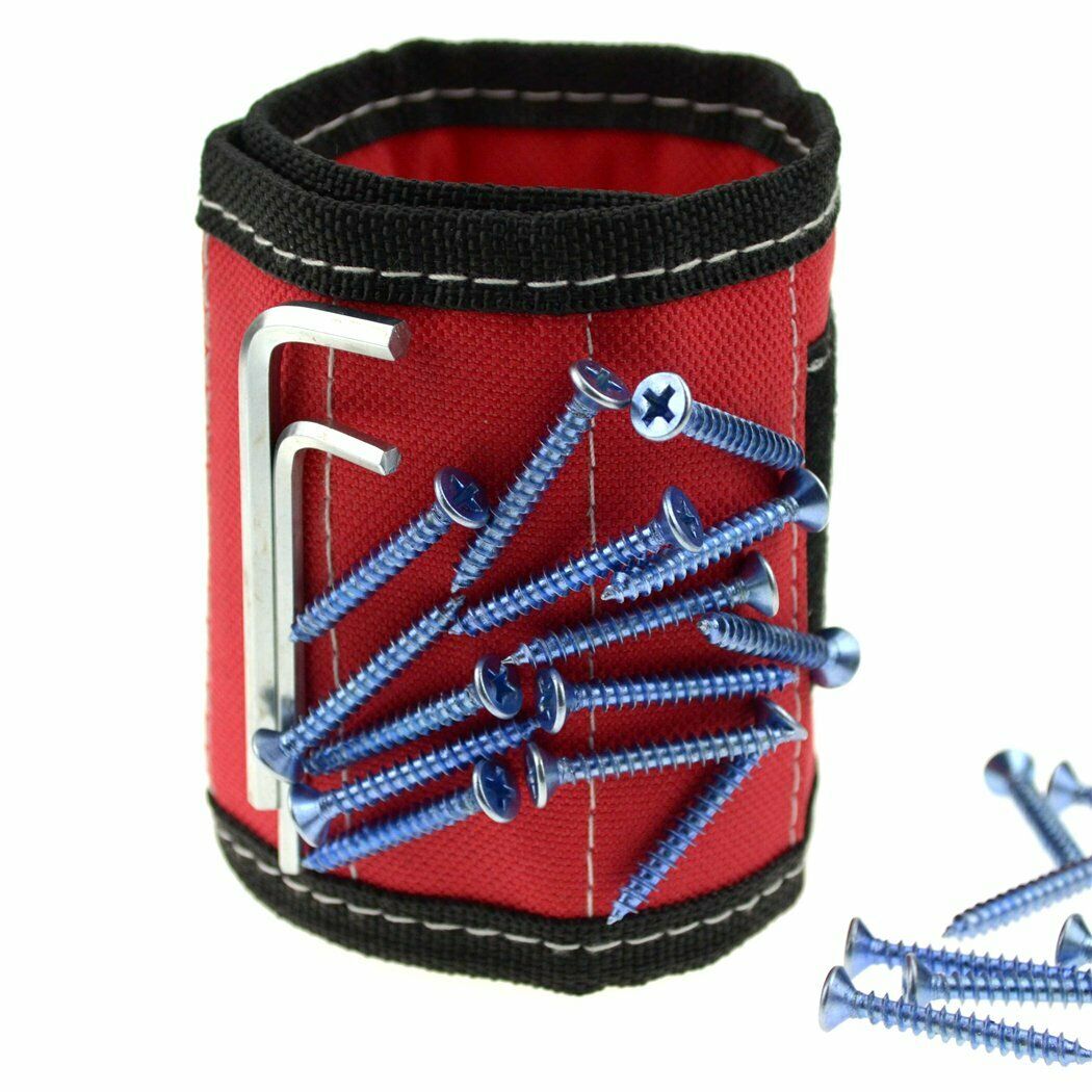 Magnetic Wristband W/Strong Magnets for Holding Screws for DIY Work for Handyman