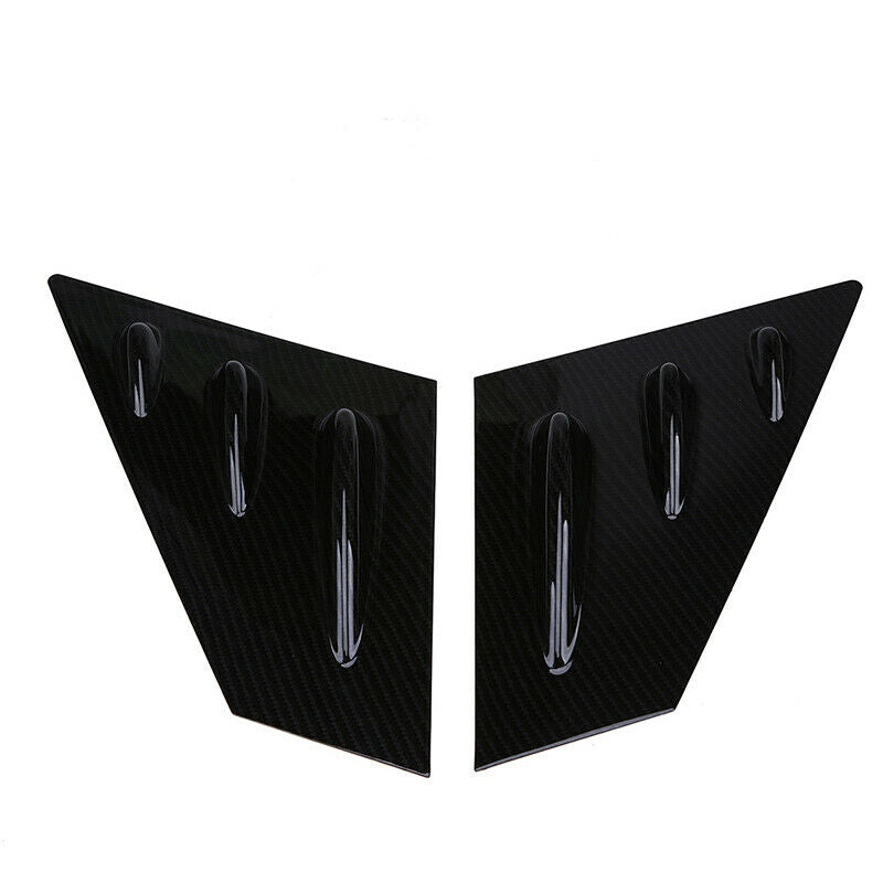 For Subaru WRX STi 2015-2020 Carbon Fiber Rear Window Louvers Shutter Cover Trim
