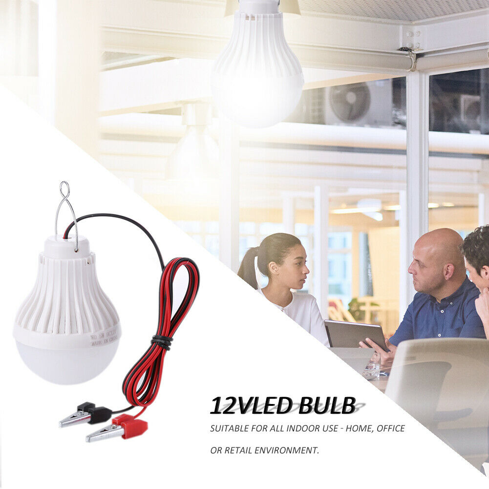 DC 12V LED Bulbs Lamp Home Camping Hunting Emergency Outdoor Light @