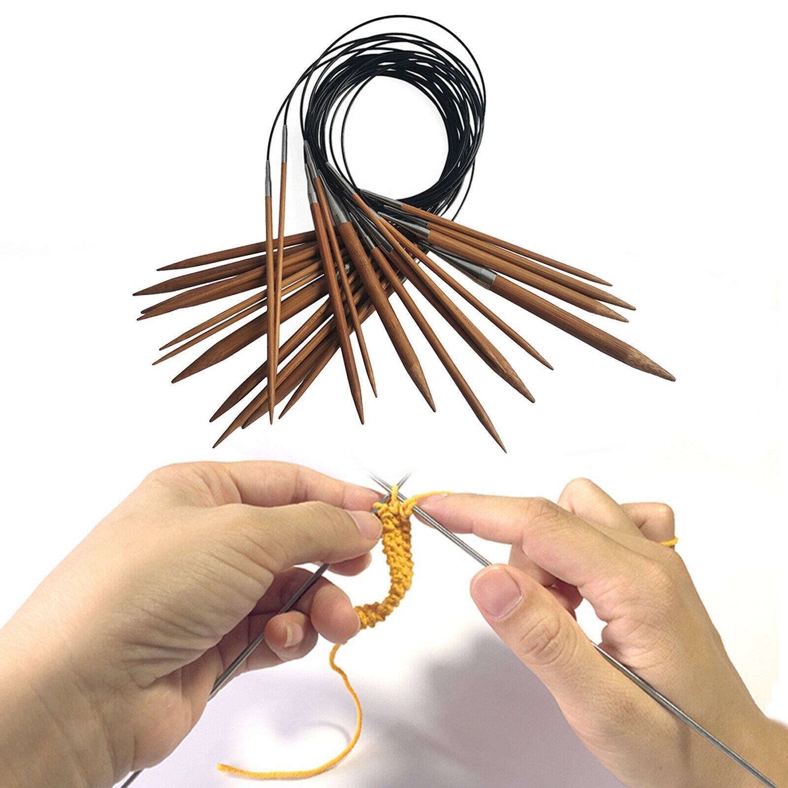 13 Sizes Circular Knitting Needles Set Premium Crochet Needles Weave Blanket