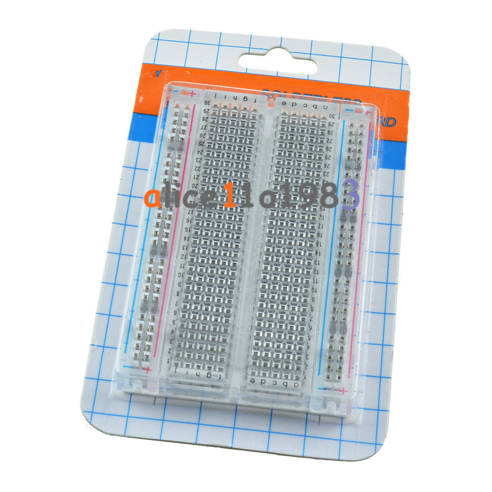 Universal Mini Solderless Breadboard Transparent Material 400 Points Available