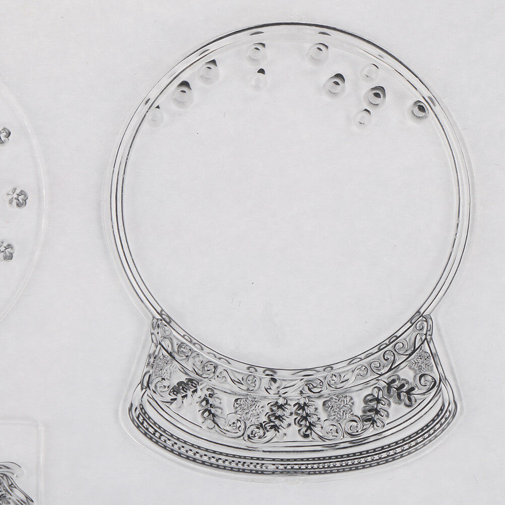 Christmas Crystal ball transparent Silicone Clear Stamp Scrapbook Album De.l8