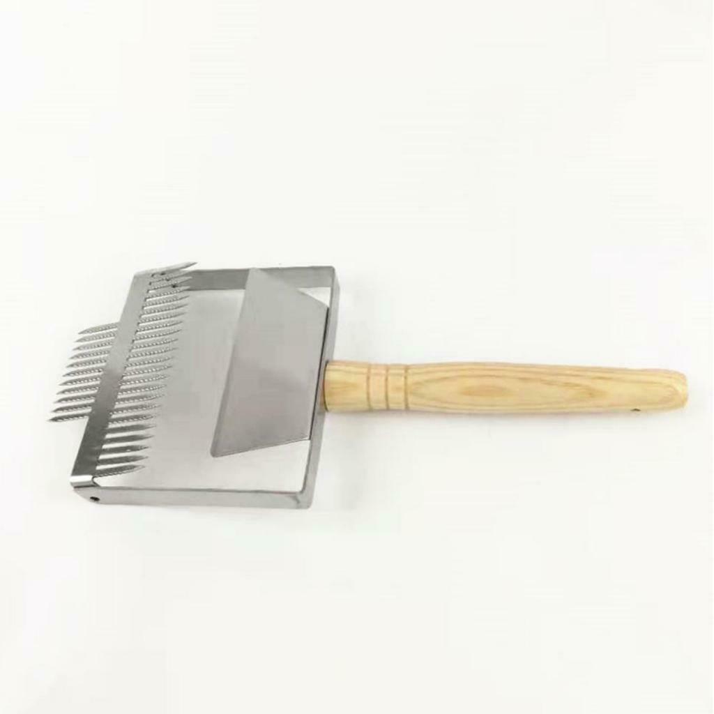 Widen Wooden Handle Beekeeping Tine Uncapping Fork Bee  Shovel Tool