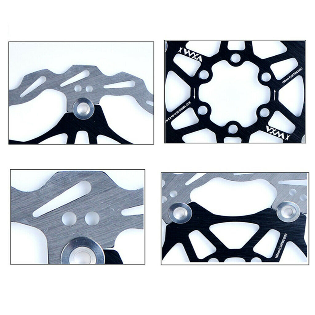 160mm Bicycle Rotor MTB Road Bike Floating Brake Disc Rotors 6 Bolts Green