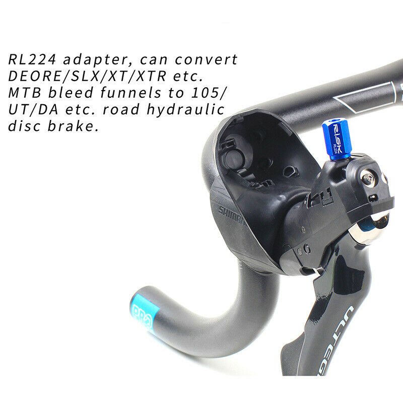 RL224 Convert To Road Hydraulic Disc Brake Bicycle Bike Bleed Funnel Adap.l8