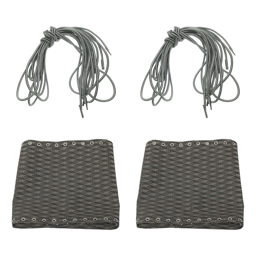 2xTessforest Fabric Cloth & 8Pcs Laces for Recliner Leisure Chair 63x17