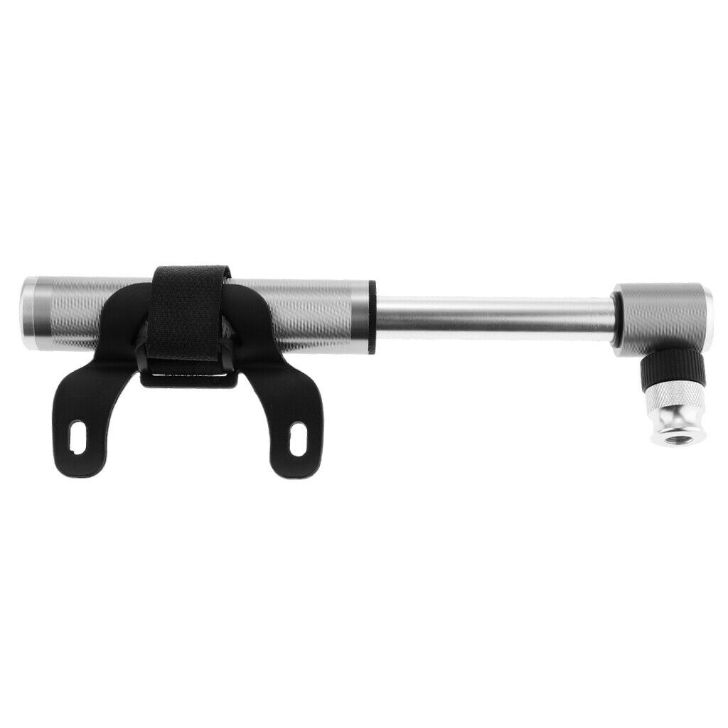 Portable Bike Bicycle Pump Mini Cycle Air Pump Fits Presta & Schrader Valves