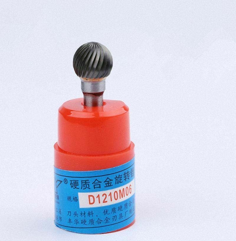 1 of Ball Shape Carbide Bur Rotary File 6mm Shank D1210M06