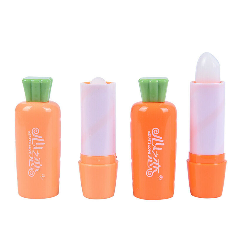 Carrot Shape Lip Balm Moisturizing Longlasting Colorless Lip Care Color RaY1